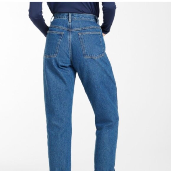 LL Bean High Rise Mom Jeans - Picture 1 of 6